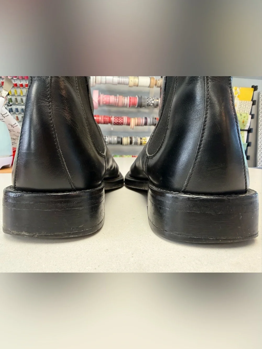 Gordon Rush Men's Made in Italy Black Leather Chelsea Boots